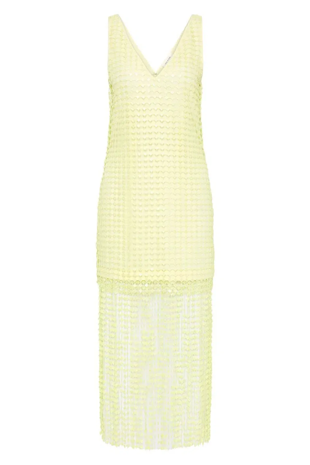 Sass & Bide Pinnacle Lace Midi Dress Lime Size 10 for rent on The Volte - main image