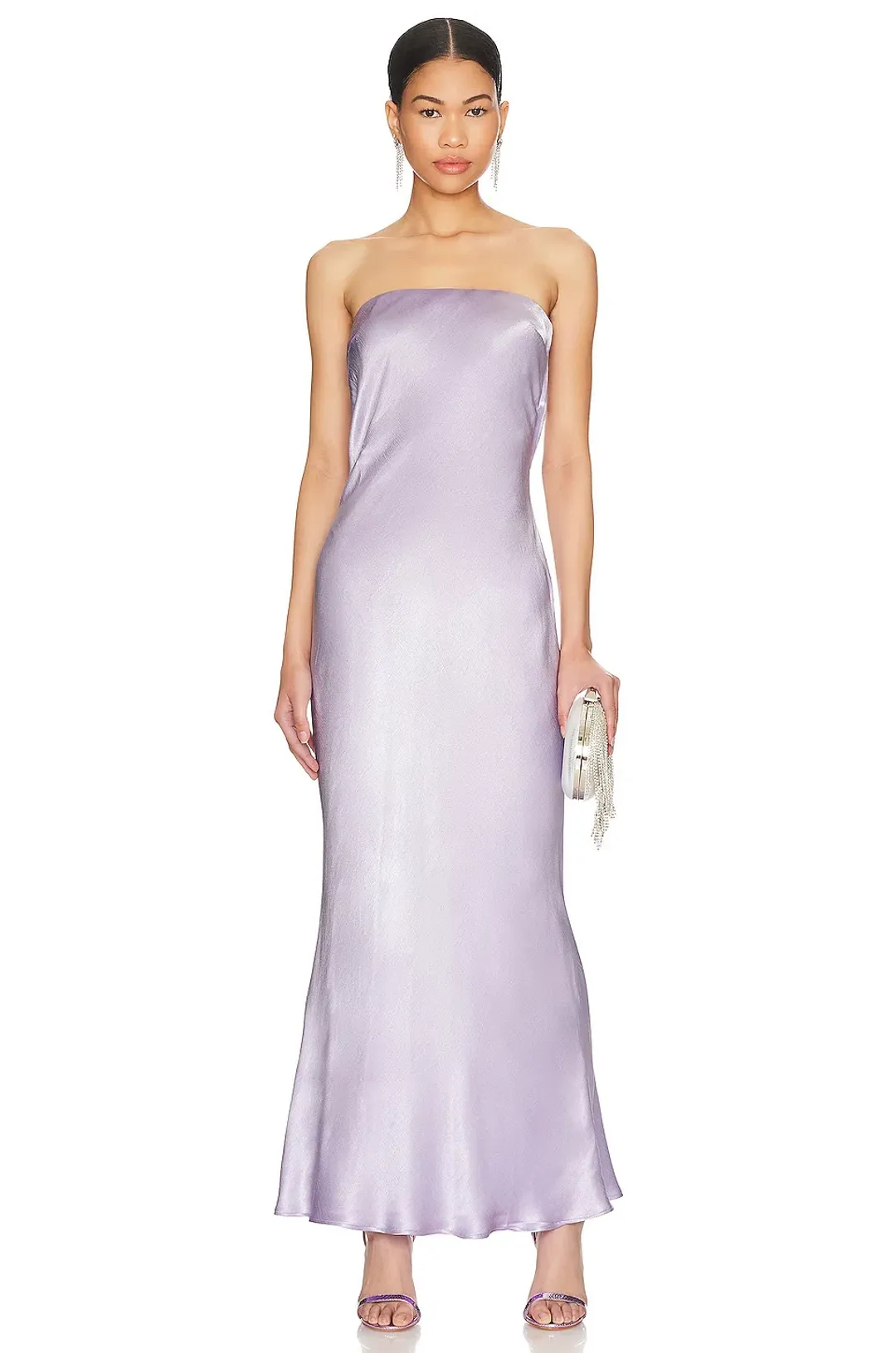 Bec and Bridge Moon Dance Strapless Dress Lilac Size 8 for rent on The Volte - main image