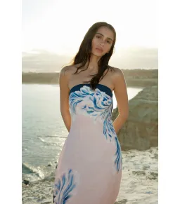 Aston Studio Maeve Dress in Seashell/Iceberg Size AU 10  for rent on The Volte - image 2