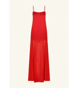 Shona Joy Moraya Dropped Waist Maxi Dress Chili Size AU 12 for rent on The Volte - image 6