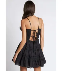 Aje Breathless Mini Dress Black Size AU 8 for rent on The Volte - image 2