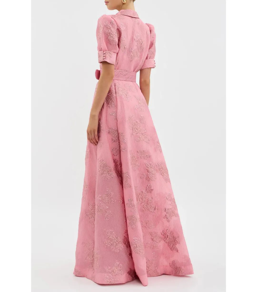 Rebecca Vallance Annette Button Gown Pink Size AU 8 for rent on The Volte - main image