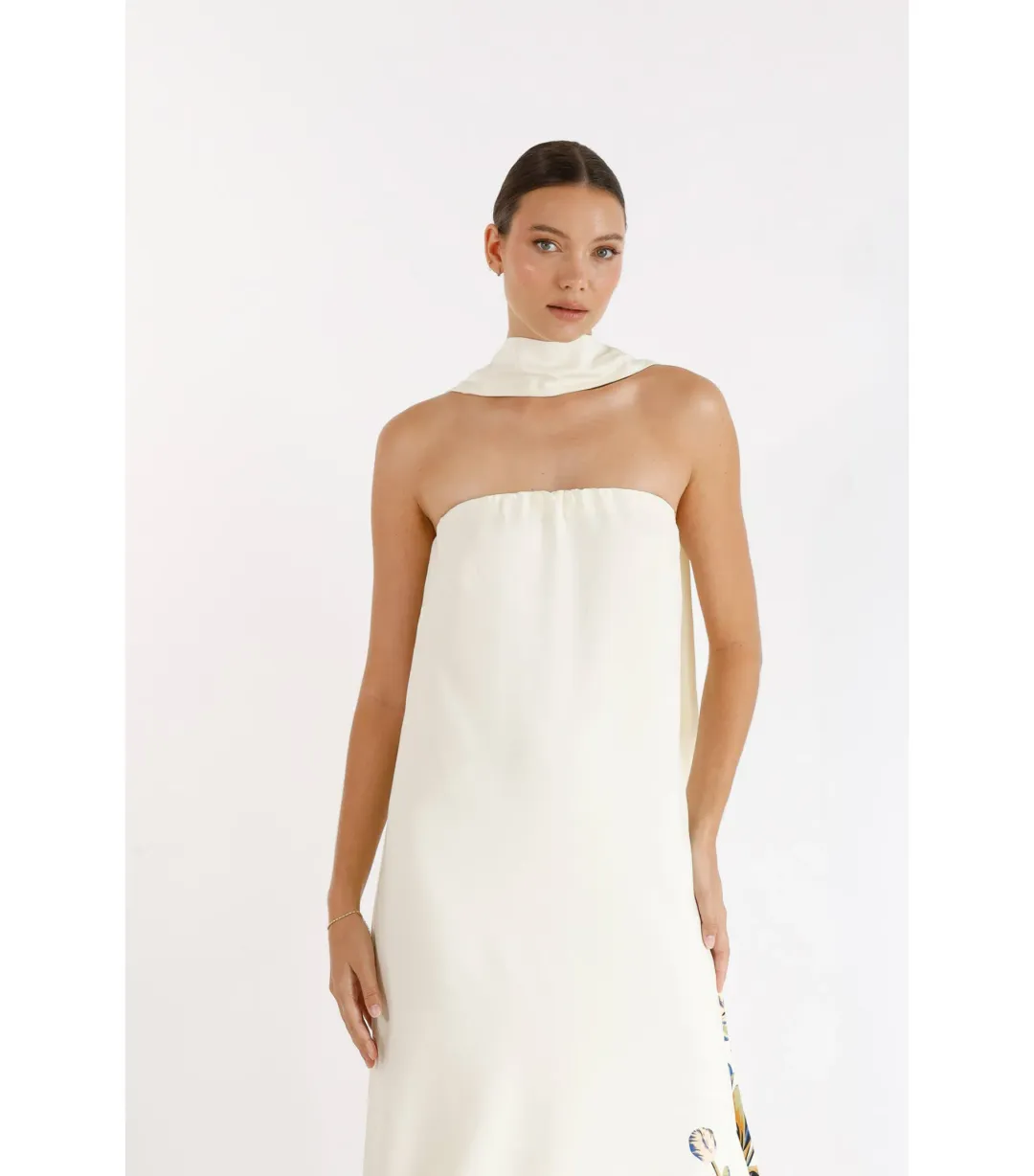 Pasduchas Celeste Column Midi Dress Multi Size Small / AU 8 for rent on The Volte - main image