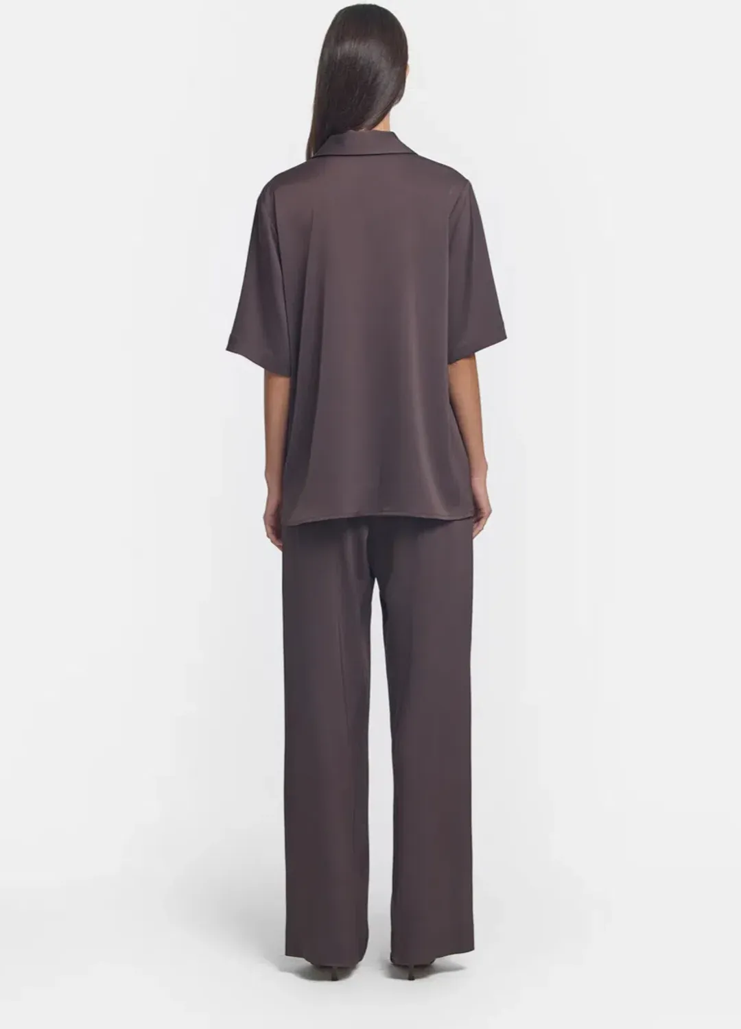 Viktoria and Woods Concert Shirt Size 1 and Pilot Pant Size 2 Set Chocolate  for rent on The Volte - main image