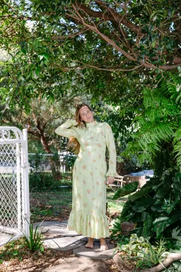 Alémais Clementine Midi Dress Green Size AU 12 for rent on The Volte - image 4