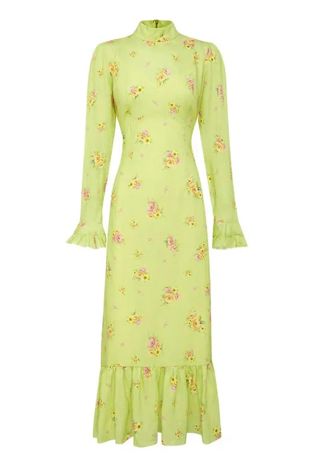 Alémais Clementine Midi Dress Green Size AU 12 for rent on The Volte - main image