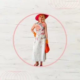 Leo Lin Cleo Sleeveless Midi Dress in Lush Placement Print in White Size 10 for rent on The Volte - image 1