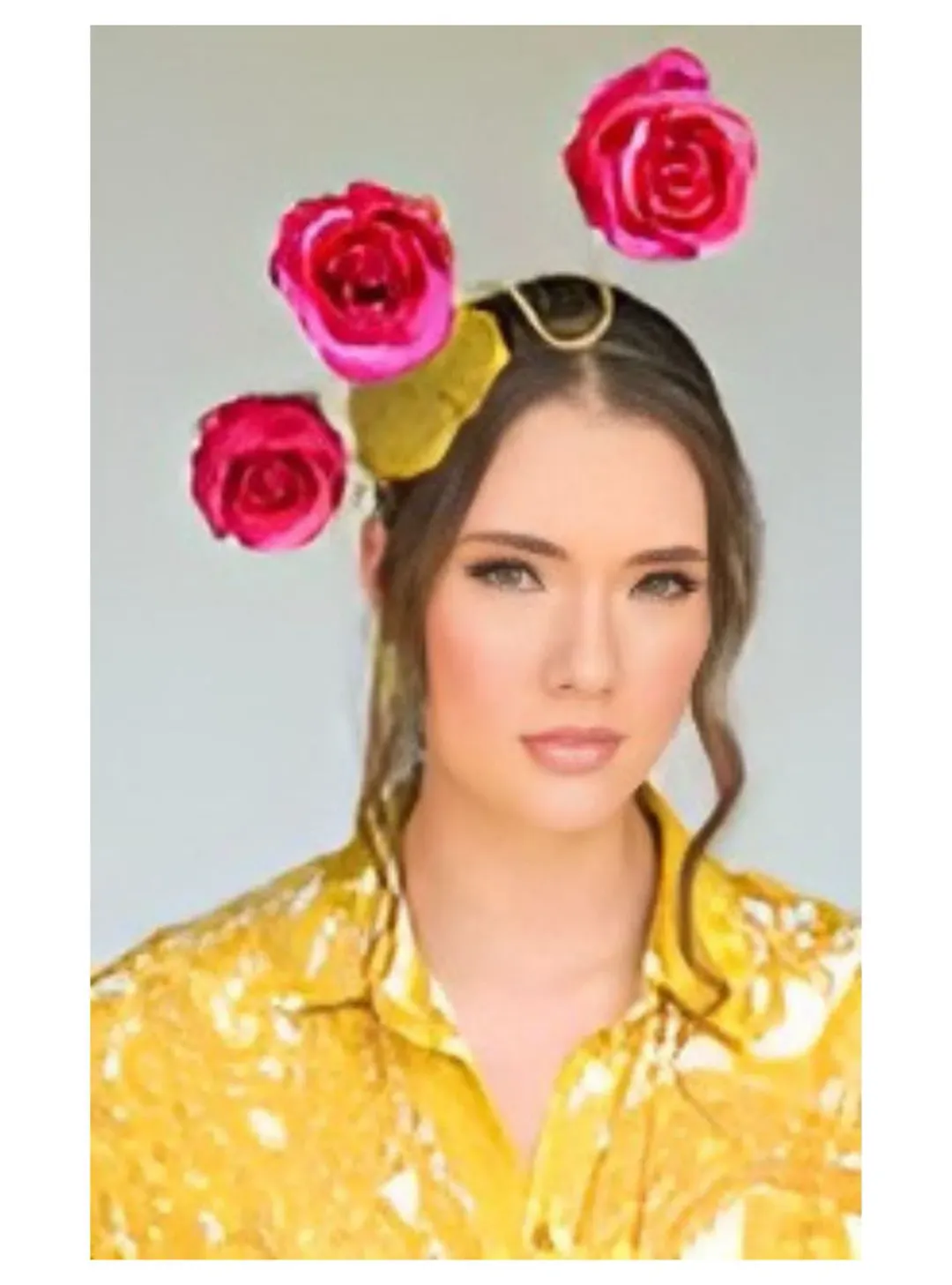 Sonlia Fashion Makayla Fascinator on Comb in Rose and Gold for rent on The Volte - main image