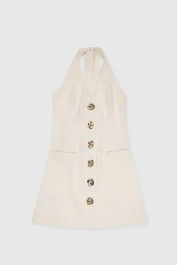 The Wolf Gang Irida Vest Mini Dress Ivory AU 6 XS for rent on The Volte - image 3