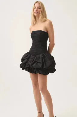 Violette Bubble Hem Mini Dress Black Size 8 for rent on The Volte - image 5