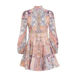 Zimmermann Kaleidoscope Buttoned Mini Dress Size 3 AU 14 for rent on The Volte - image 3