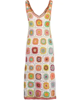 Alémais Crochet Midi Dress White Size AU 14 for rent on The Volte - image 3