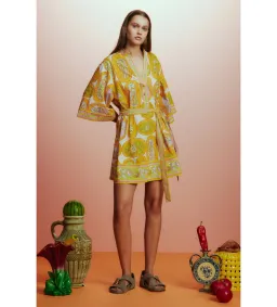 Alémais Diana Mini Dress Yellow Size AU 16 for rent on The Volte - image 1