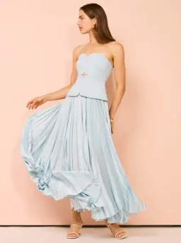 Acler Avonlea Midi Dress in Celeste Blue Size AU 8 for rent on The Volte - image 1