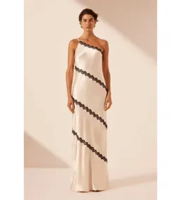 Shona Joy Camille Lace Asymmetrical Maxi Dress Size 8 for rent on The Volte - image 1