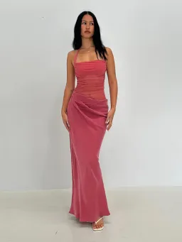BENNI Gina Maxi Dress in Rose Size AU 8 for rent on The Volte - image 4