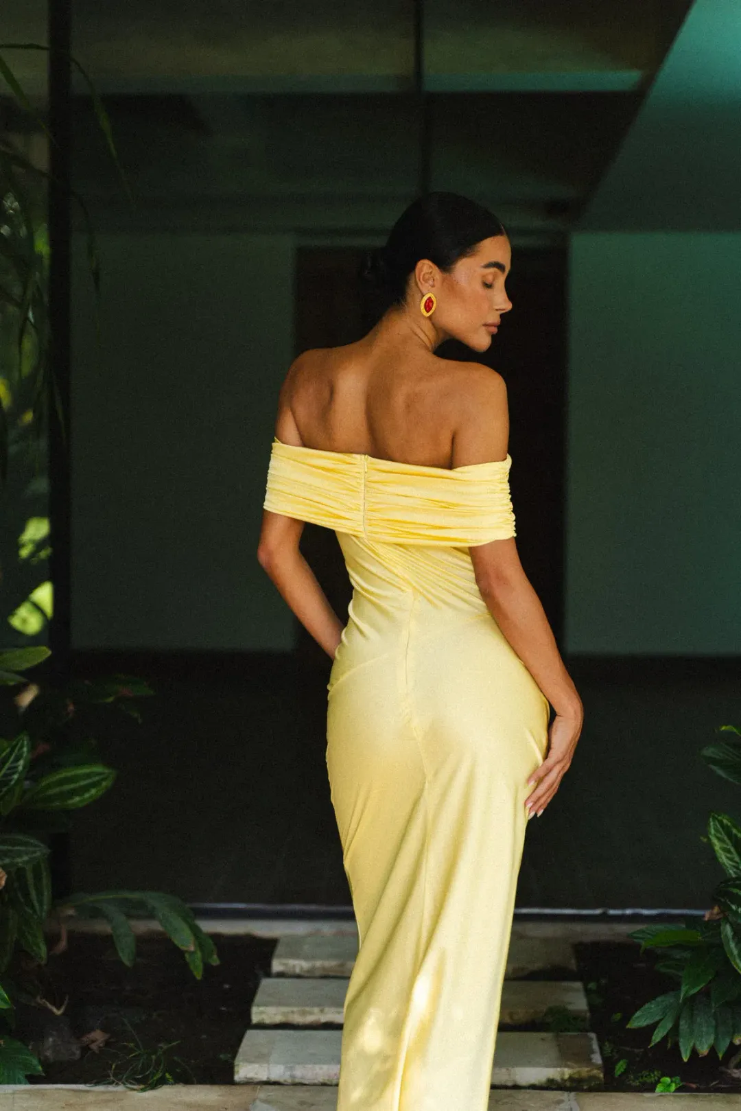 HNTR The Label Kayla Gown Lemon Size S / AU 8 for rent on The Volte - main image