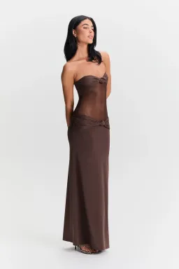 Sasha Therese Amara Maxi Dress Brown Size XS / AU 6 for rent on The Volte - image 2