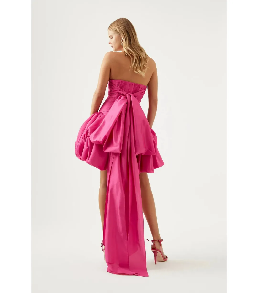 Aje Piacere Bubble Hem Mini Dress Pink Size S / AU 8 for rent on The Volte - main image