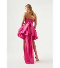 Aje Piacere Bubble Hem Mini Dress Pink Size S / AU 8 for rent on The Volte - image 2