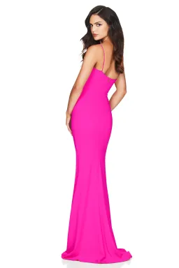 Nookie Jasmine One Shoulder Gown Neon Pink Size XS / AU 6 for rent on The Volte - image 2