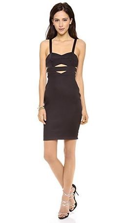 Bec & Bridge Tyra Cut Out Dress Sz 12 Wine/Mulberry Colour for rent on The Volte - image 1