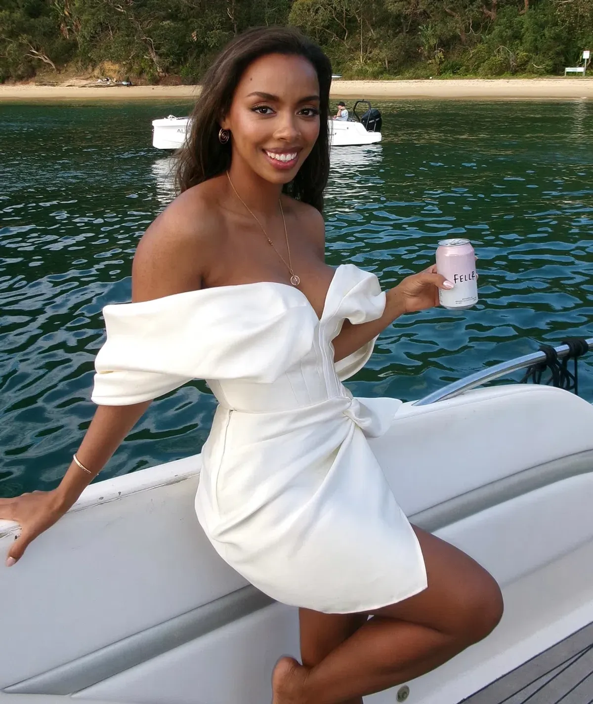 Khirzad Femme Nina Corset and Tulum Mini Skirt Set Ivory Size S / AU 8 for rent on The Volte - main image