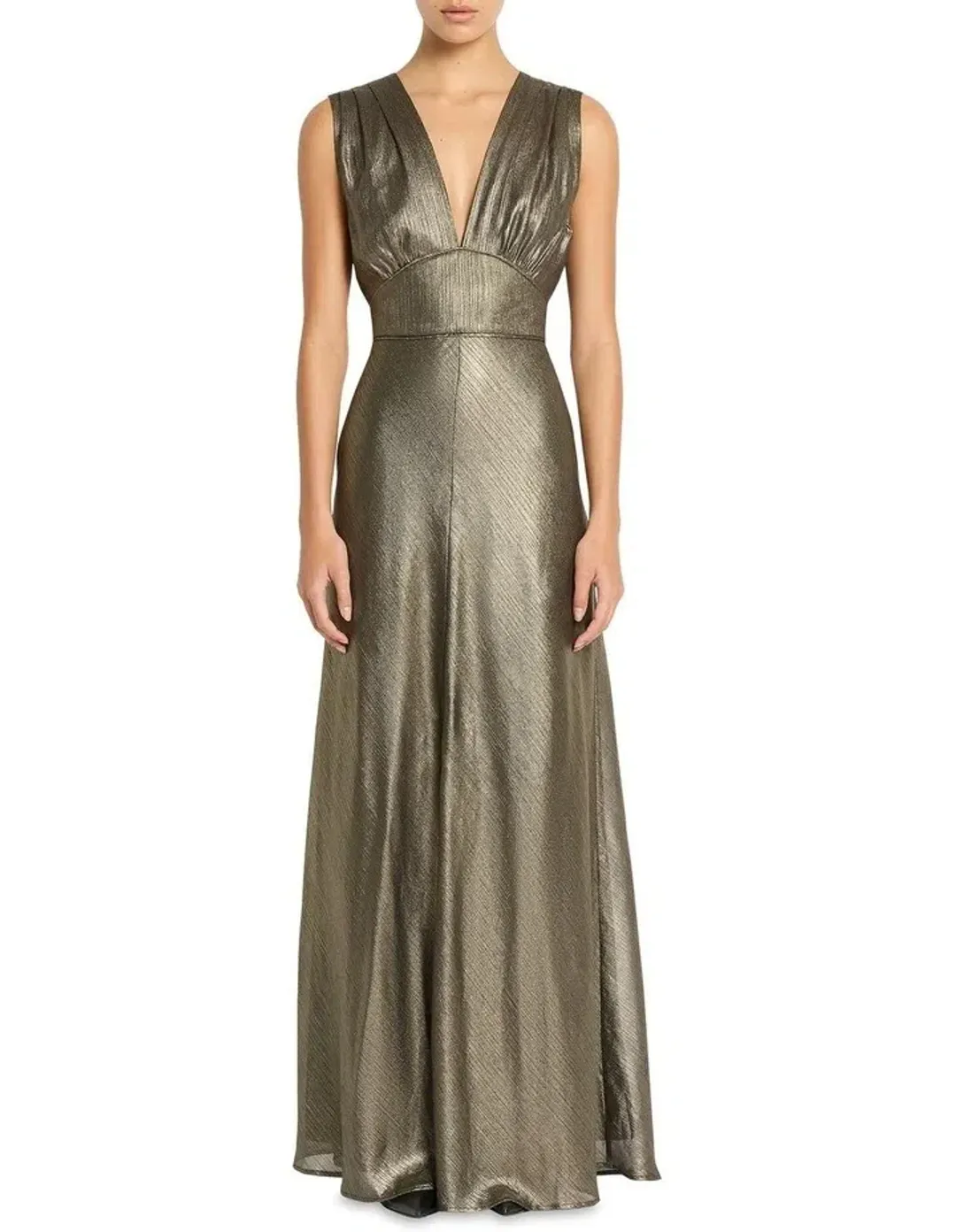 Sass & Bide  Lost In Monaco Dress in Antique Gold Size 16 for rent on The Volte - main image