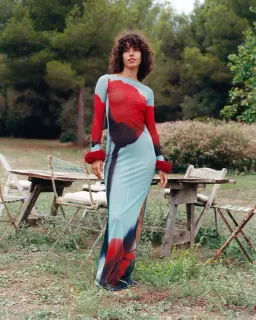 Rat & Boa Santino Dress Tulip Print Size M / AU 10 for rent on The Volte - image 1