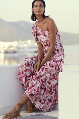 Steele Mahana One Shoulder dress Pink 8 for rent on The Volte - image 2