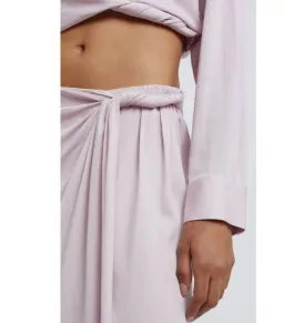 Christopher Esber Wrapped Cropped Blouse and Skirt Set in Blush Size AU 12 for rent on The Volte - image 2