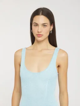 Asta Resort Ana Dress Baia Blue Sequin Size M / AU 10  for rent on The Volte - image 3