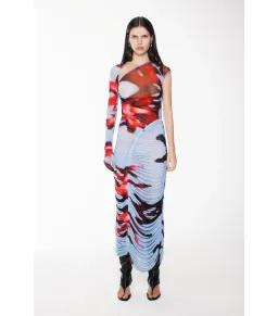 Kourh Primnoa Mesh Midi Dress Multi Size L / AU 12 for rent on The Volte - image 1