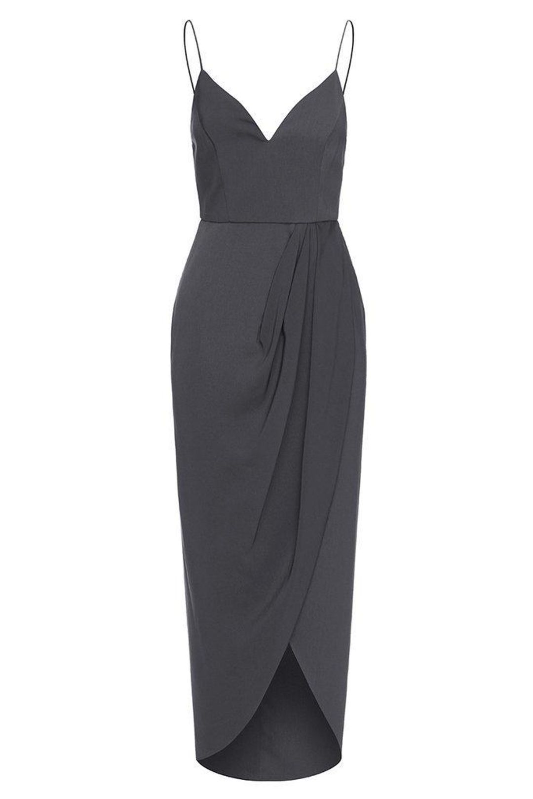 Shona Joy Core Cocktail Dress in Charcoal Size 12 for rent on The Volte - main image