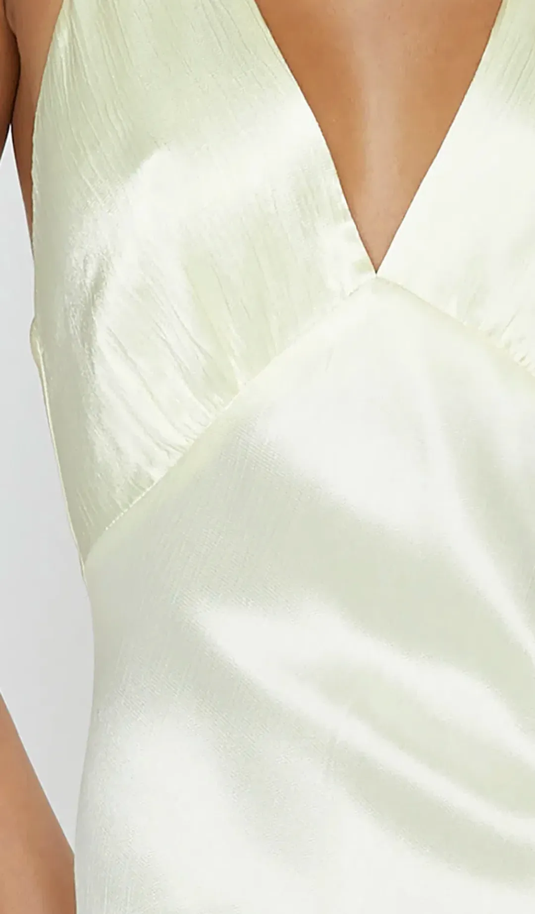 Bec and Bridge Moon Dance V Maxi Dress - Ice Yellow - Size 8 for rent on The Volte - main image