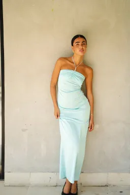 Hntr The Label Rae Maxi Dress Aqua Size 8 for rent on The Volte - image 2
