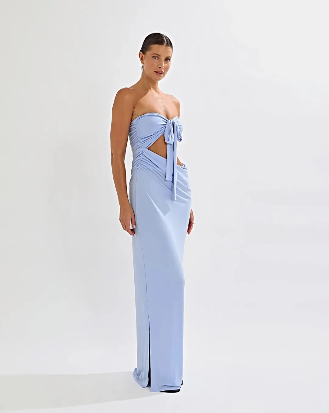 One Mile The Label Kylie Maxi Dress in Periwinkle Blue Size S / AU 8 for rent on The Volte - main image