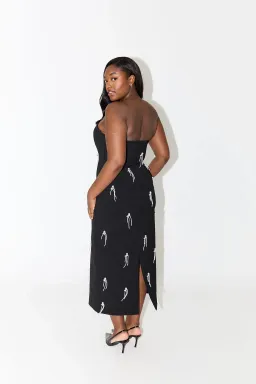 Odd Muse The Ultimate Muse Embellished Midi Dress Black Size S / AU 8 for rent on The Volte - image 4