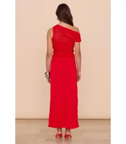 Sovere Thea Mesh Dress Chilli Size S / AU 8 for rent on The Volte - image 4