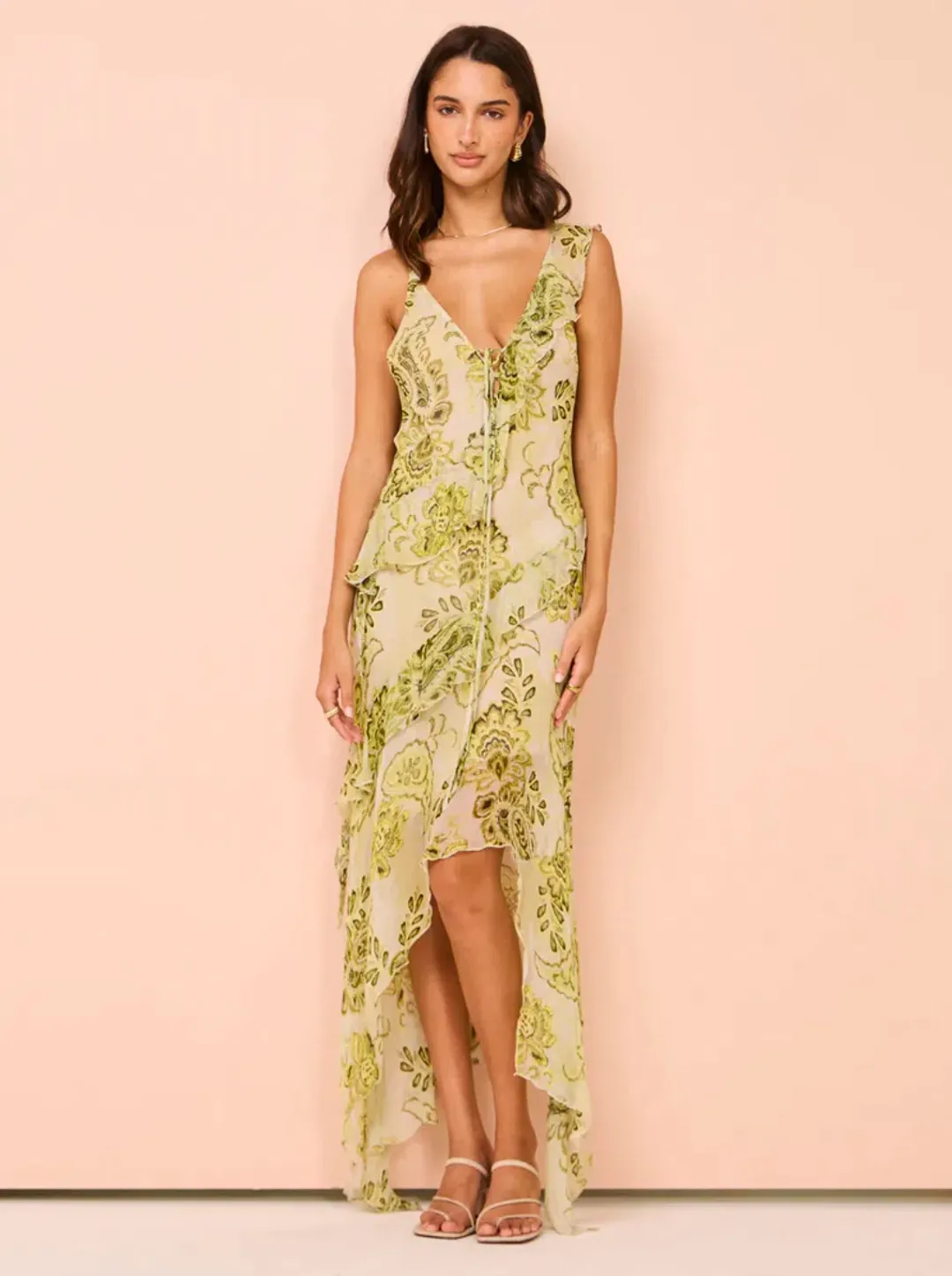 Bec & Bridge LyLou Dress Lemon Paisley Size S / AU 10 for rent on The Volte - main image