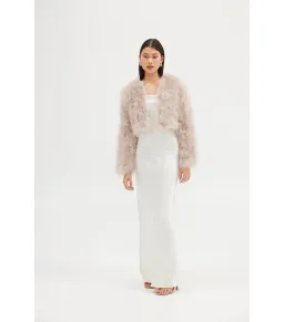 Bubish Manhattan Crop Jacket Blush Size S / AU 8  for rent on The Volte - image 3