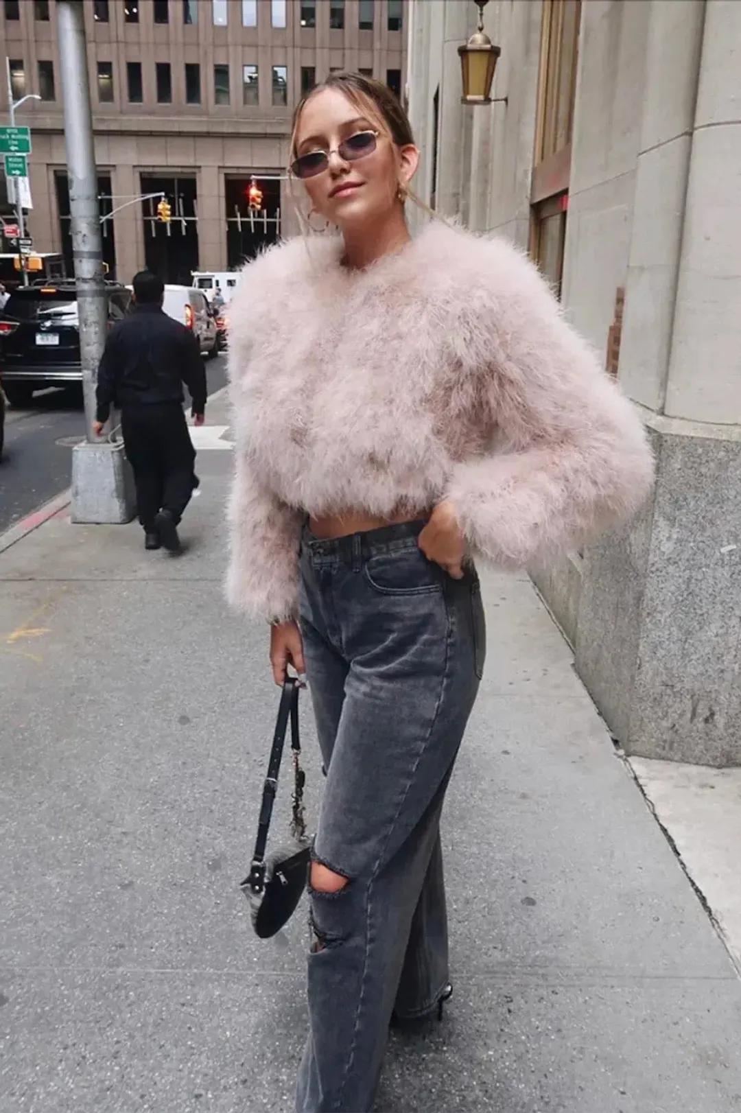 Bubish Manhattan Crop Jacket Blush Size S / AU 8  for rent on The Volte - main image