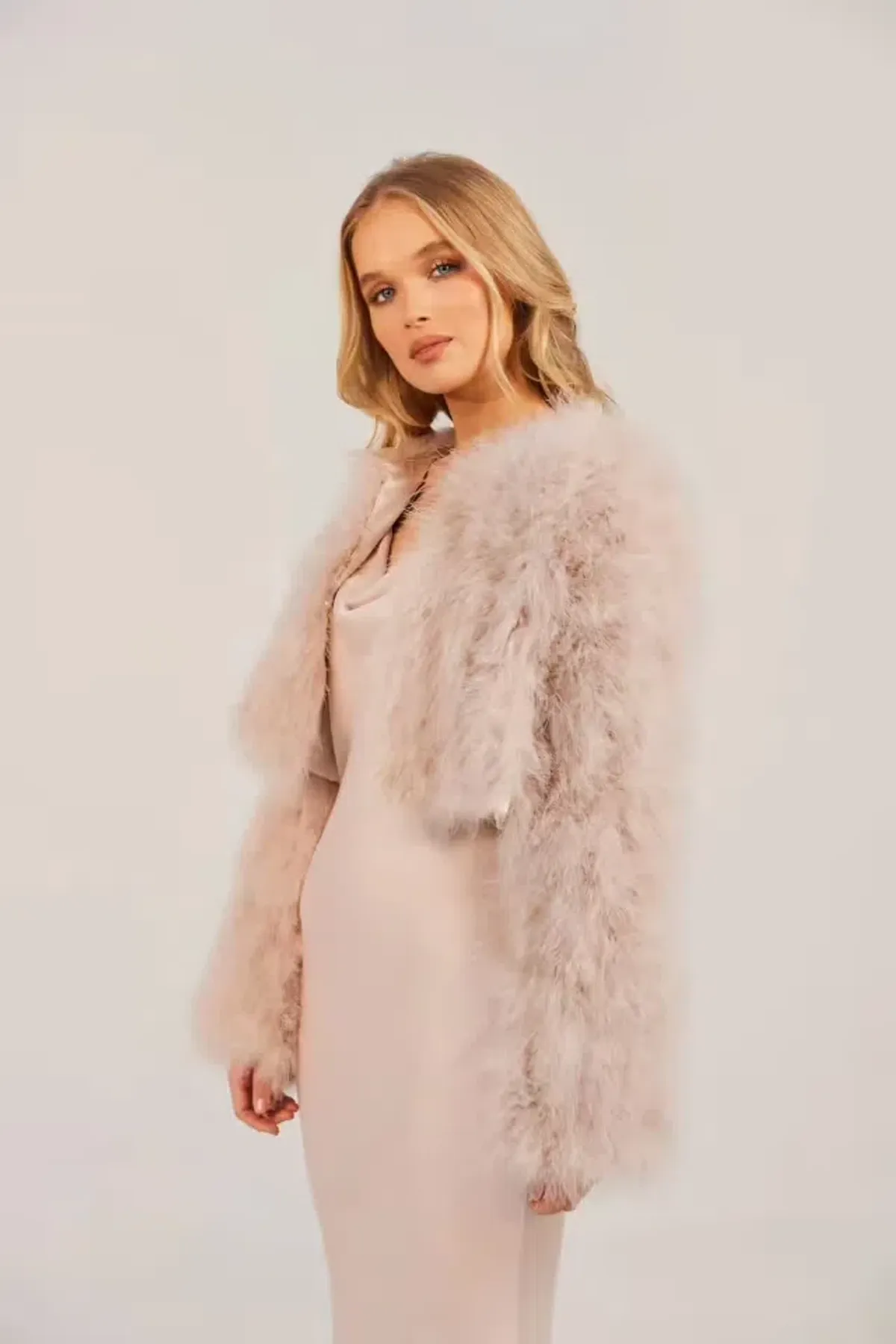 Bubish Manhattan Crop Jacket Blush Size S / AU 8  for rent on The Volte - main image