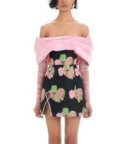 Eliya The Label Kyros Mini Dress Black Floral Size AU 10 for rent on The Volte - image 4