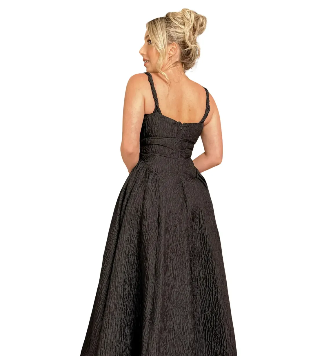 Rachel Gilbert Sophy Strap Dress Black Size 3 / AU 12 for rent on The Volte - main image