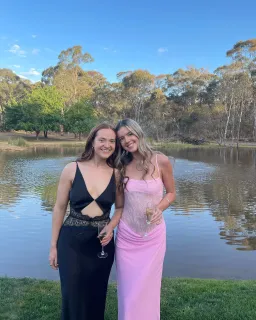 Benni Gabriel Dress in Pink Sorbet Size 6 for rent on The Volte - image 2