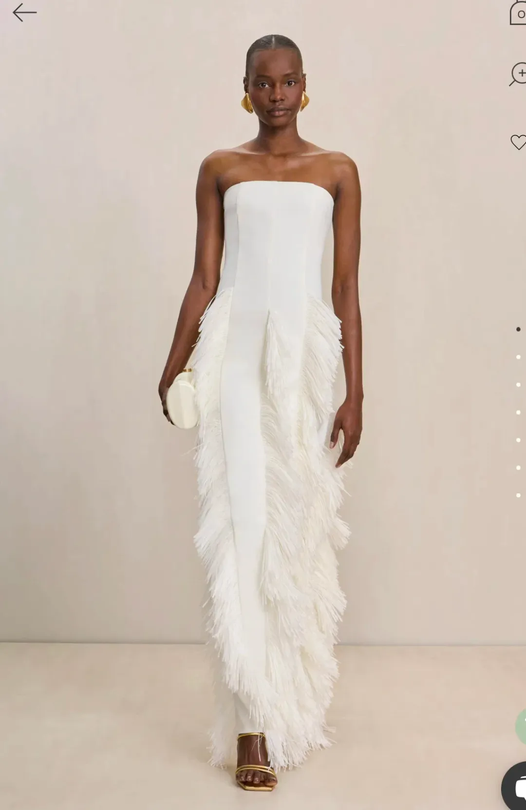 Cult Gaia Freya Gown Off White size XS for rent on The Volte - main image