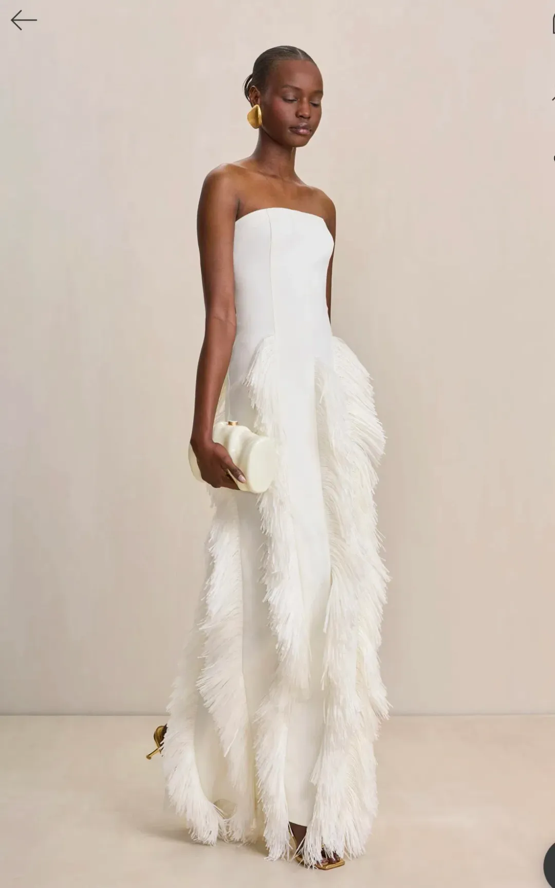 Cult Gaia Freya Gown Off White size XS for rent on The Volte - main image
