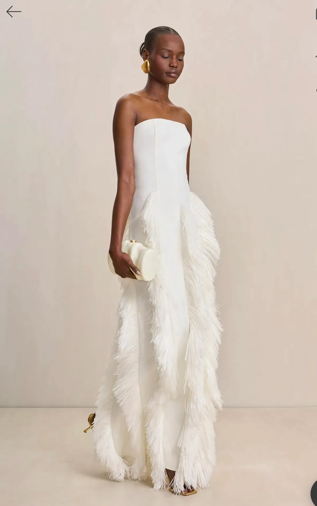 Cult Gaia Freya Gown Off White size XS for rent on The Volte - main image
