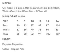 Elle Zeitoune Alannah Tropical Palm Dress Size 14 for rent on The Volte - image 6